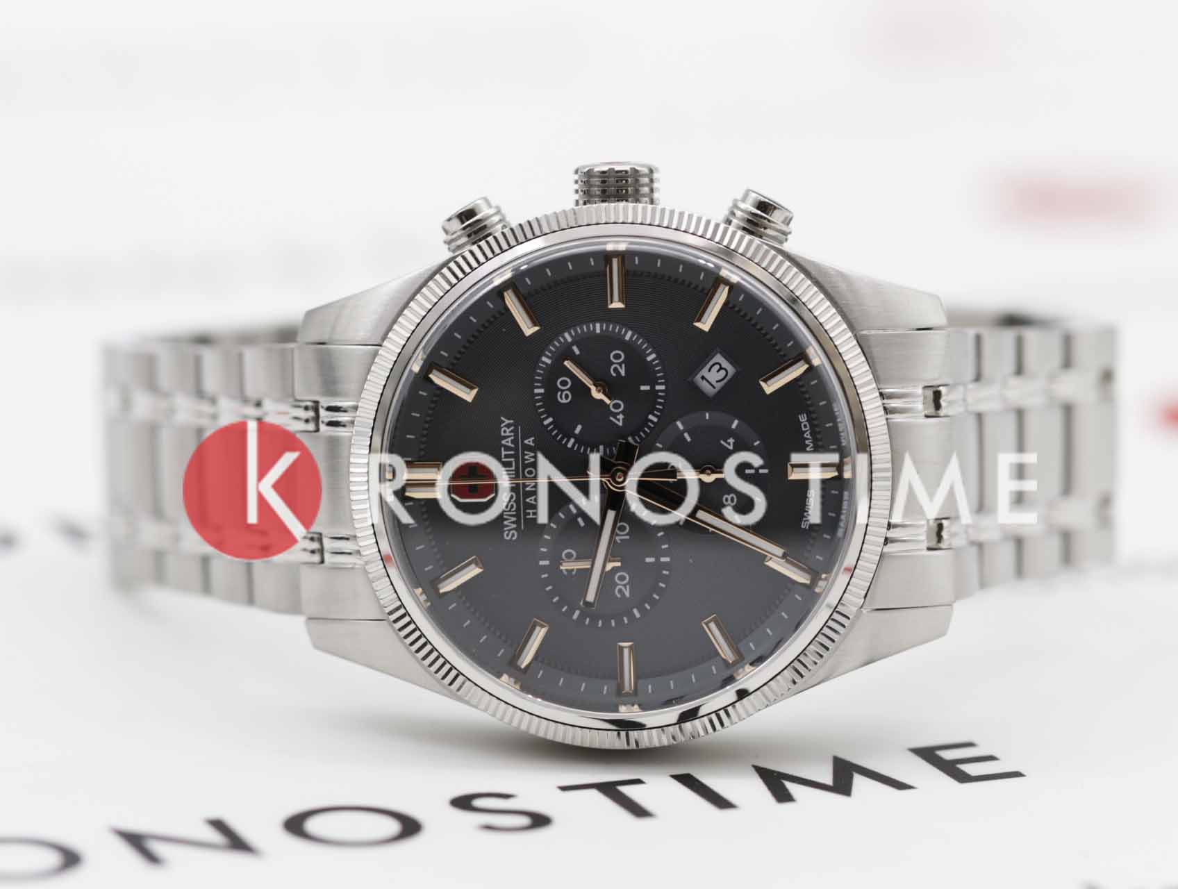 Swiss Military Hanowa Swiss Military Hanowa Air Man SMWGI0003103,  швейцария мужские часы на браслете нержавеющая сталь боковой вид